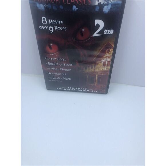 Horror Movies Horror Classics (DVD, 2004) 2 Disc-8 Movies - Picture 2 of 10